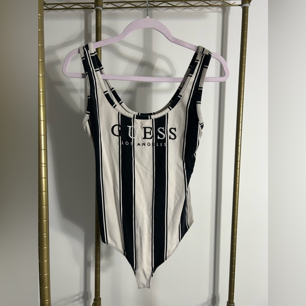 Guess Originals b&w striped bodysuit